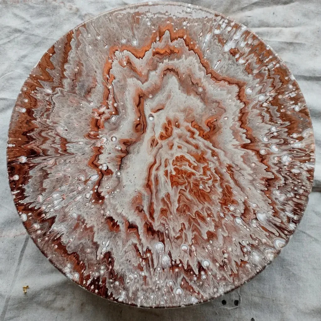 Renee Martine Art, Acrylic Pour Art, Spinners