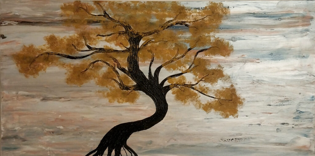 Bonsai Acrylic Glue Tree Art