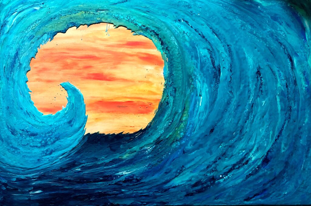 Renee Martine Art, Acrylic Wave