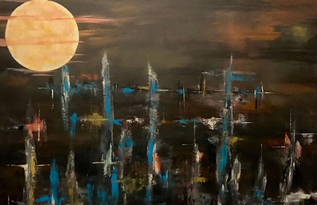 Renee Martine Art, Acrylic Pour Art